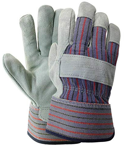 ATERET AG60 Work Gloves with Safety Cuff & Wing Thumb I 12 Pairs Glove Pack I Ideal Use for Lanscaping & Gardening