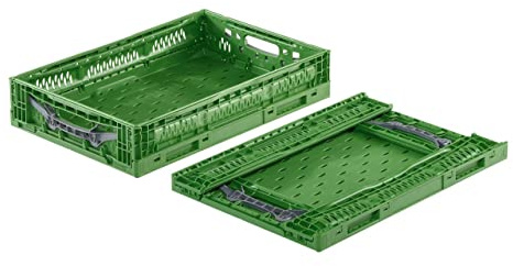 Obst- und Gemüsekiste Klappbox 600x400x120 mm | Erntekiste/Box für Obst und Gemüse | Obstkiste | Apfelkiste | klappbare Kiste aus Kunststoff für Einkäufe (4)