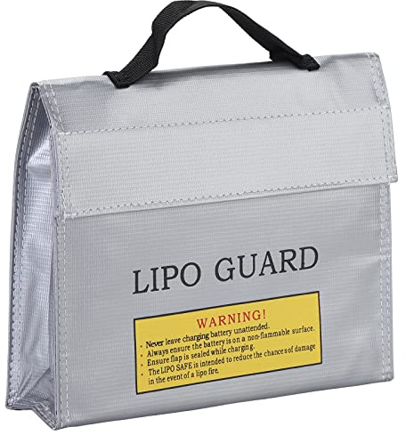 TsunNee LiPo-Akku Sicherer Beutel, LiPo-Schutztasche, feuerfeste Sicherheitsschutztasche, explosionsgeschützte Sicherheitsschutztasche, Modul-Akku-Ladeschutztasche