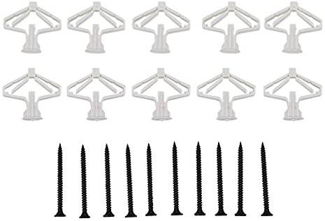 Expansionsschraubenbolzen, selbstschneidende Schrauben, Ankerbolzenhaken, 3,5 x 50 Flugzeug-Expansionsrohr, Hohlwandvorhang, Gipskarton-Expansionsschraube, Ankerbolzen (10 Stück/Set) (Farbe: A)