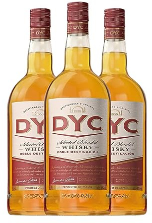 Whisky Blended DYC Botella Magnum 1,5 L (Caja de 3 Botella Magnum de 1,5 L)
