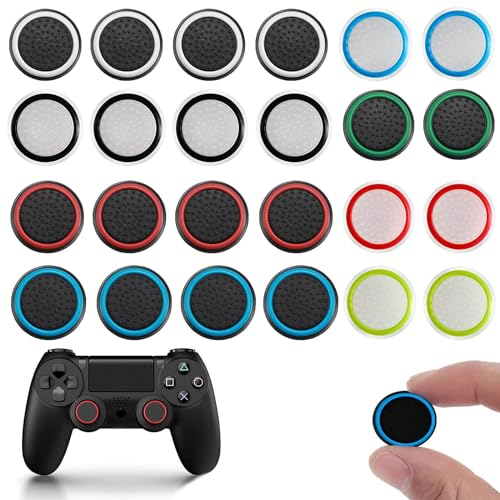 KARELLS Joystick Kappen, Thumbstick Grip Caps, 12 Paar Grip Joystick Cap Analog, Controller-Zubehör Schutzabdeckung, Joystick Schutz, für PS5 / PS4 / PS3 / PS2 / Xbox 360 / Xbox One/Switch