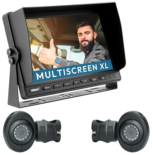 VSG24 10 Rückfahrkamera Set Protect | mit 2 x Seitenspiegel-Kamera 120° RVS-24526