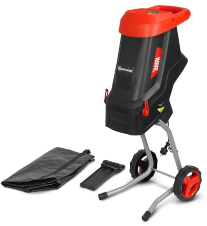 Broyeur de végétaux électrique 2600W avec sac récupérateur de 45L