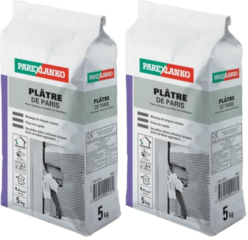 Parexlanko ParexGroup LA2801 - Yeso de París 2801 5 kg (Paquete de 2)