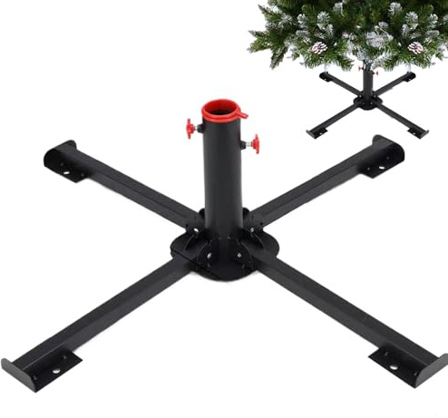 Fellflying Supporto per albero di Natale artificiale, base per albero di Natale,Supporto pieghevole per albero artificiale - Staffa per supporto per albero di Natale domestico, forniture natalizie per