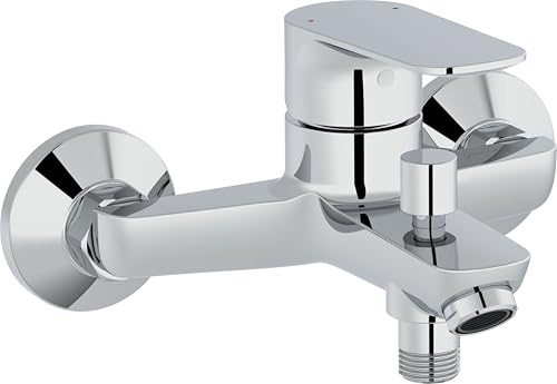 JACOB DELAFON Grifería Mural para Baño y Ducha Monomando Color Cromo Inversor Automático ÓSCAR E29844-CP