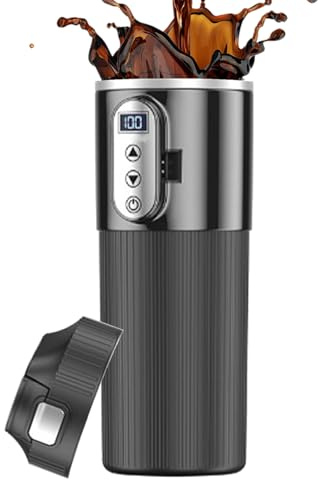 Chauffant pour voiture, café chauffé pour voiture, café de voyage 12 V/24 V, bouteille chauffe-eau avec écran LCD, électrique, chauffage, 500 ml, pour utilisation N