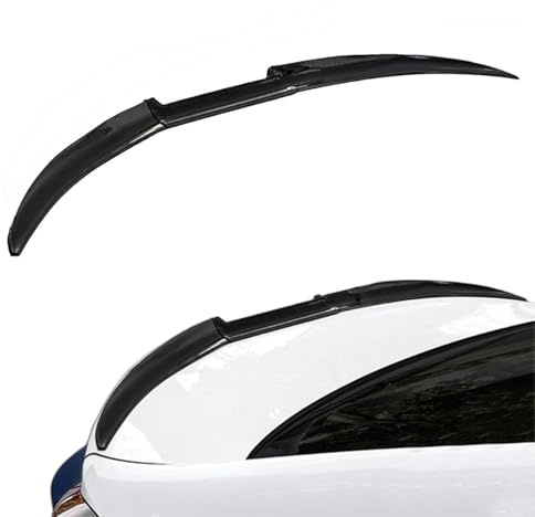 QMMMNH Spoiler Posteriore per Auto, per Alfa Romeo Giulia 2017-2024 ABS Alettone Tetto Posteriore Tuning Ala Styling Accessori,Auto Spoiler Posteriori,A/Glossy Black