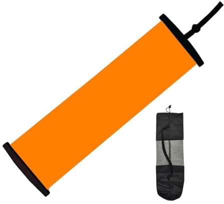 FashionCha para Coordinación Motriz Tabla Deslizante con Tope y Botines Alfombrilla Portátil de Entrenamiento Placa para Patinar y Fortalecer el, Naranja