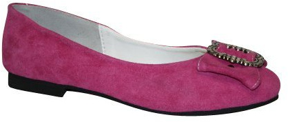 Edelnice Trachtenmode Damen Trachten Leder Ballerinas pink Gr 37