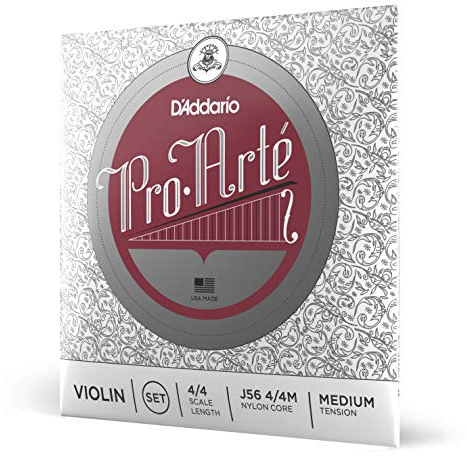 D'Addario J56 4/4M Pro-Arte 4/4 Scale Medium Tension Violin String Set