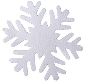 pemmiproducts Schneeflocke aus Filz 29 cm, ca.2 mm dick, 12er Pack (EUR 2,30/Stück), Winterdekoration, Schneeimitat