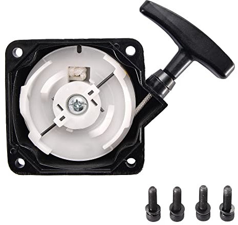 GOOFIT Tirador Arranque Minimoto Quad reemplazo para 2 Tiempos 43cc 47cc 49cc Cross ATV Pit Pocket Bike Ciclomotor Negro
