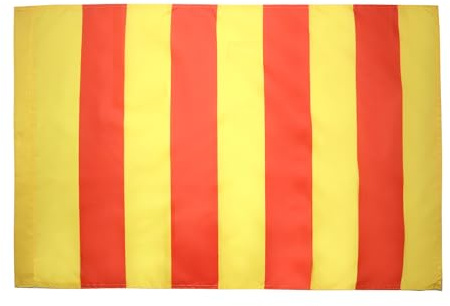 AZ FLAG Drapeau Comté de Provence 90x60 cm Polyester 100D Fourreau | Usage intérieur et extérieur Drapeau décoratif provençal coutures doubles et bords renforcés avec fourreau pour mât