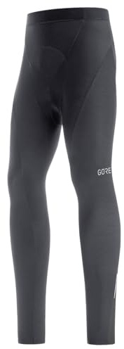 GOREWEAR Pantaloni termici da ciclismo a compressione per uomo, Con fondello, C3, XL, Nero