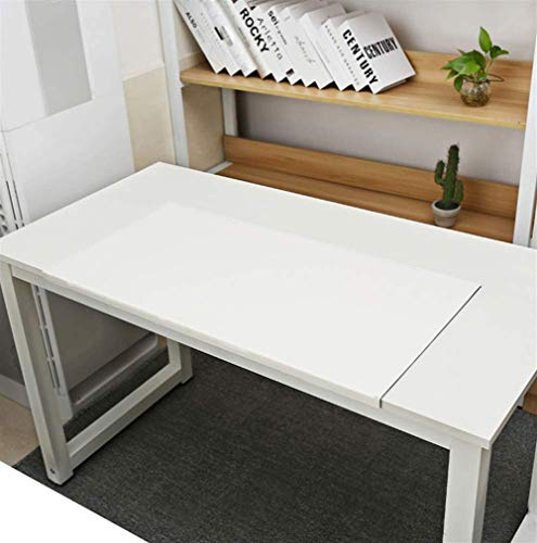 Büro Wasserdichte Schreibenmatte, Schreibtischunterlage mit Kantenschutz, Große Tischunterlage, rutschfest, wasserdicht, luxuriös weichem Leder, Laptop Matte Mauspad, 70x35cm, Weiß