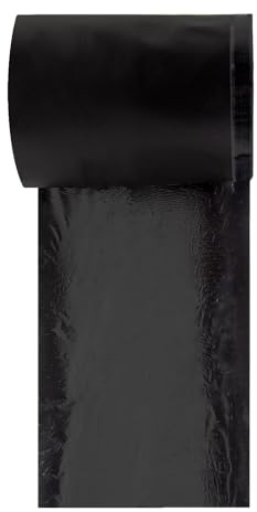 1x Alfa EPDM-Folie 200 mm x 20 m schwarze Dichtfolie aus EPDM-Kautschuk mit einseitigem Butyl-Streifen zur äußeren Abdichtung von Fenster- und Türelementen