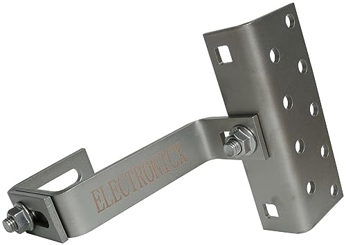 Electronicx 6x Dachhaken A2 Edelstahl 1.4016 – 6 Stück, 3-fach verstellbar, PV-Montage, 30x5mm Haken, höhenverstellbar 35–55mm, Langloch 40x10mm – für Solarmontage, Ziegeldach, PV-Systeme