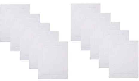 Betz Badvorleger Premium 50x70 cm 10er Set – Badematten aus 100% Baumwolle, ca. 650 g/m², Oeko-TEX® Standard 100, saugstark & weich Farbe weiß