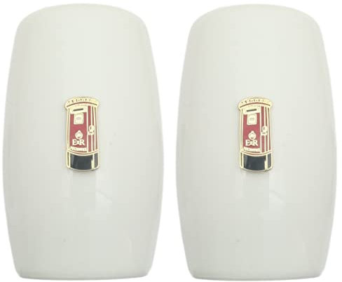 Post Box China Salt and Pepper Shakers Cruet Set Modern White CSP 287