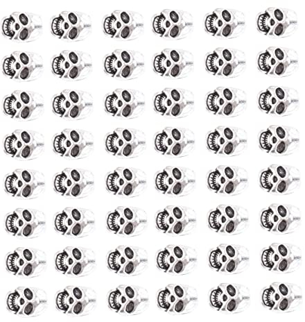 COHEALI 50stücke Alloy Skull Beads Kreative Perlen Für Schmuckherstellung Halloween Zubehör Tibetische Silber Spacer Perlen Für Armbänder Und