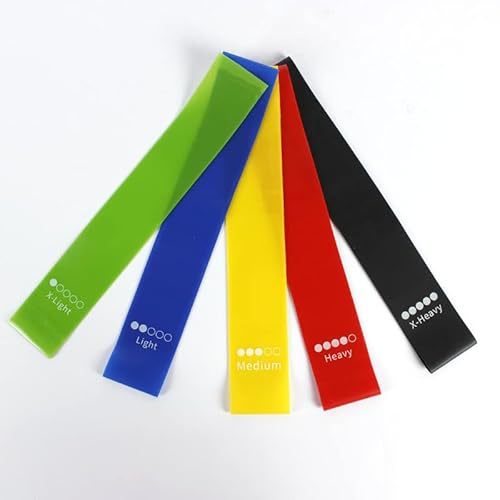 Buer Homie Fitnessband Gummi, 5 Widerstandsstufen Booty Band, Sport Band Fitness