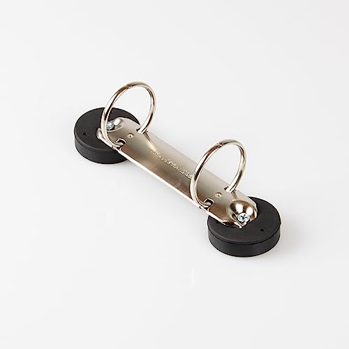 Magna-C® Magnetischer Ringordner | magnetischer Dokumentenhalter für Ordnung im Büro, Haushalt und Werkstatt (2 Ringe)
