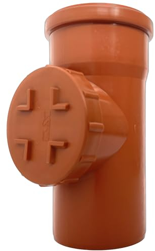 KACZMAREK PVC-U Verbinder DN 160 | Reinigungsrohr | Revisionsöffnung | Gummidichtung | Abwasser Installation | Kanalrohrsystem