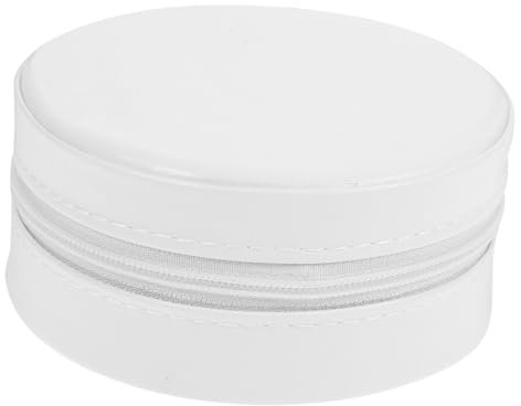 Zerodeko Kasten Reise-schmuckkästchen Ringhalter Aufbewahrungsbox Für Schmuck Ohrringetui Reise-schmuck-organizer Schmuckhalter Armreif-box Kleine Ohrringe Glas Fräulein Reißverschluss Weiß