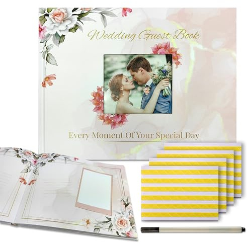 Wedding Guest Book & Photo Album - Guestbook Alternative for Engagement, Bridal Shower & Wedding Reception