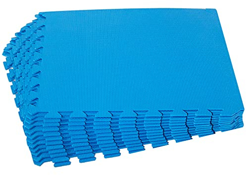 Bodenschutzmatte blau 50x50x0,5cm 12 teilig 2,9 m² Pool Unterlage Platten