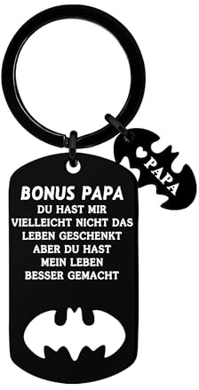 HEYEJET Liebe Pappy Schlüsselanhänger Vatertag Geschenk für Vater Papa Bonus Papa Geschenke für Männer Geburtstag Weihnachten Original Geschenke