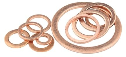 HEXHUASR Kupfer-Unterlegscheibe M13 Dichtung Innendurchmesser 13 mm Dichtring Dünnblech T3 Rote Kupfer-Unterlegscheibe(13x23x2 (20pcs))