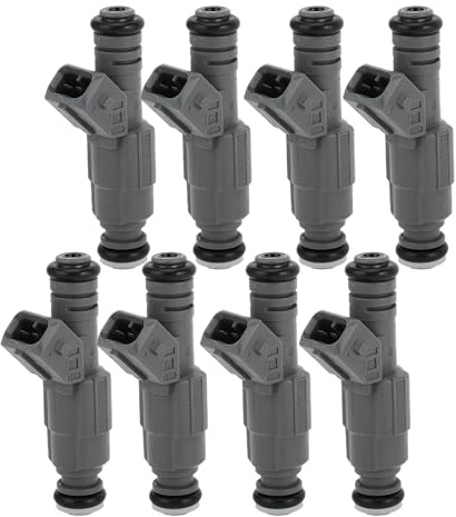 INFINAUTO Fuel Injector, Engine Fuel Injection Nozzle No.13641707843 for BMW 540i Base 1999-2003 4.4L for BMW 740i Base 1999-2001 4.4L Gray, 8 Pcs