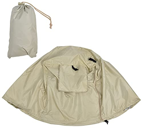 Sluffs Outdoor-Hundekäfig-Abdeckung, Haustierhütten-Abdeckung, Oxford-Stoff, universelle Hundekäfig-Abdeckung, Hundekäfig-Regenschutz, Hundekäfig-Schattenschutz, Privatsphäre, (Beige)