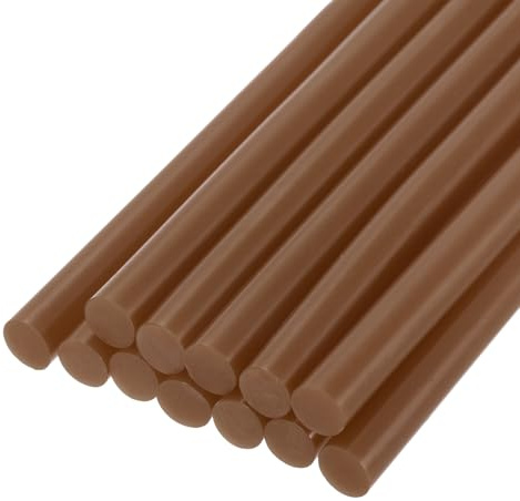 QUARKZMAN Mini Stick Lim för Hot Lim Pistol 11mm x 100mm Brun 12 st
