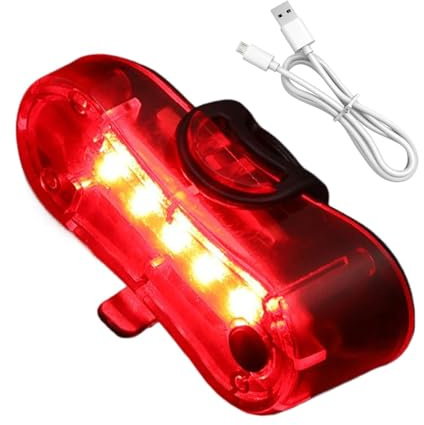 Luces de Ciclo para Montar Nocturno, luz Trasera de Ciclo - Potente luz Trasera para el Ciclo,Scooter Recargable Red Taillight, Accesorios para Montar Bicicletas de montaña, Bicicletas de Carretera