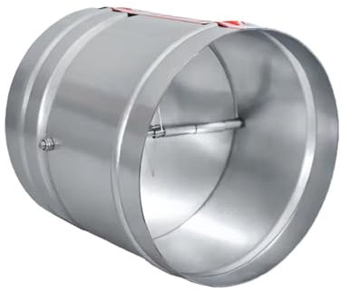 Valvola Di Ritegno For Condotti Dell'aria Tonda Zincata Da 80-300 Mm, Serranda Ermetica For Sistemi Di Ventilazione, Valvola A Saracinesca Di Non Ritorno(Diameter 80mm)