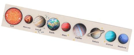 ERINGOGO Interactive Matching Puzzle Toy Boys and Girls Solar System Game Wooden Planet Toys Learning Puzzle for Preschool Cognition Development
