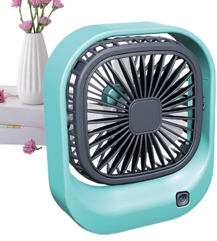 Ventilatore da tavolo piccolo - Ventilatore di ricarica USB portatile, ventilatore compatto per il vento da scrivania | unità di raffreddamento quadrata per ufficio di lavoro, dormitorio, tavolo di