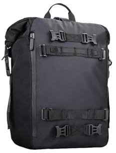 Motociclo Borse Serbatoio Borsa Da Sella Per Moto Impermeabile Da Viaggio Per Bagagli Zaino Da Equitazione Borsa Posteriore Per Portapacchi Posteriore 10L/20L/30L Moto Selle Bagagli(20L Black)