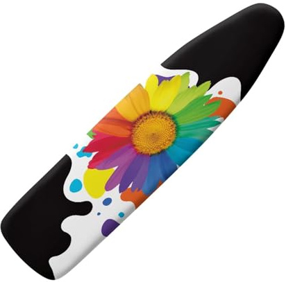 Housse Table À Repasser 120x40 Tournesol coloré Universelle Housse pour Table À Repasser Coton Classique, Thermorésistante avec Élastique pour La Plupart des Tables à Repasser