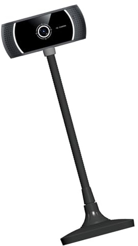 Oxtxuzdm Webcam in streaming con microfono a cancellazione del rumore 30FPS 720P Lens per lavoro a distanza Insegnamento online webcam PC con riduzione del rumore