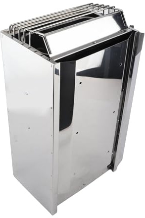 Xiuganpo Poêle de Sauna en Acier Inoxydable Équipement de Chauffage Efficace pour Salle de Sauna Chauffage de Type à Contrôle Interne 3,6 KW pour Hôtel et Centre de Remise en Forme 20,1 X 12,6 X 8,1