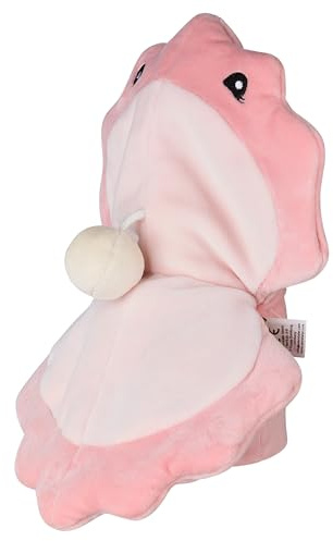 Sterntaler Handpuppe Muschel aus weichem Flausch, Kinder- und Babyspielzeug, wattiert mit Polyesterwatte, 24 × 20,5 × 5 cm – Koralle