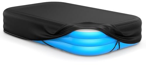 Bache Rectangulaire pour Piscines Gonflables | Avec Bande Élastique Intégrée Et Boucle Supplémentaire, Housse Rectangulaire Pour Piscines Hors-sol