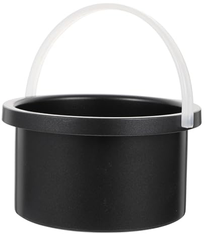 SWETRACE Wax Melting Container with Handle High Efficient Black Aluminium Inner Pot and Easy to Clean Accessory for Wax Melting Machine for Professional Hair Removal