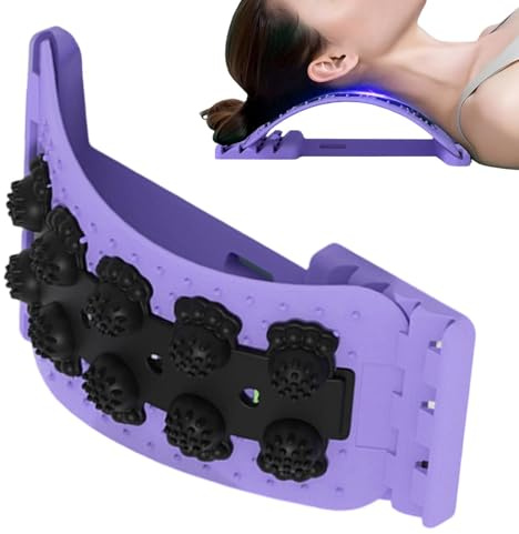 Ländryggssträckare | Justerbar Ryggsträckare med 4 Olika Nivåer, Ergonomisk Design | Massageapparat för Ländrygg - För Kvinnor för Hemmabruk, Yoga och Massage, Hälsa och Välbefinnande, Kotpelarjusteri