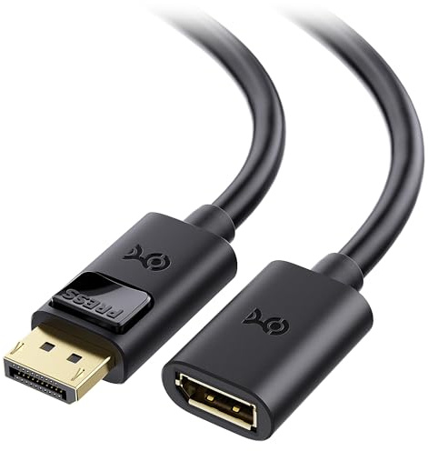 Cable Matters DisplayPort to DisplayPort Extension Cable - 6ft, Supports 8K 60Hz, 4K 240Hz DP Extension Cable 1.4, DP Male to Female